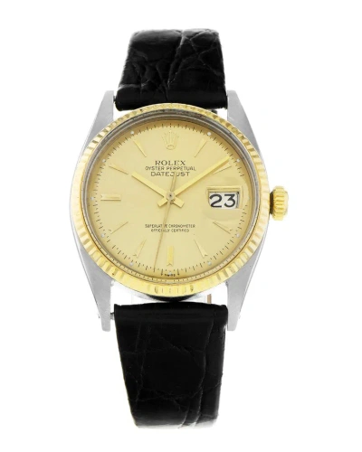 Heritage Rolex Men's Datejust Watch, Circa 1979 (authentic ) In Black