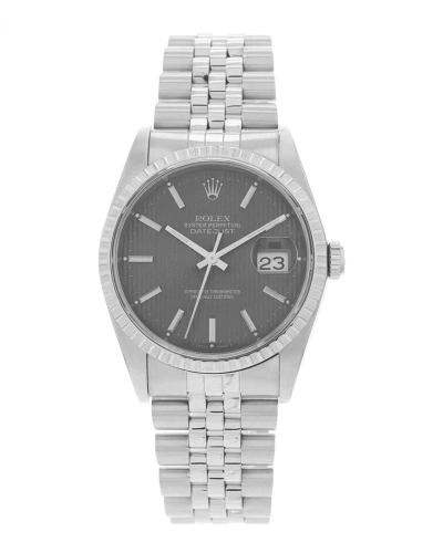 Heritage Rolex Men's Datejust Watch, Circa 1989 (authentic ) In Metallic