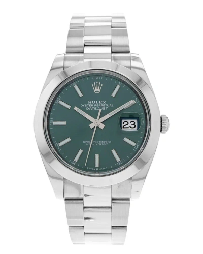 Heritage Rolex Men's Datejust Watch, Circa 2022 (authentic ) In Metallic
