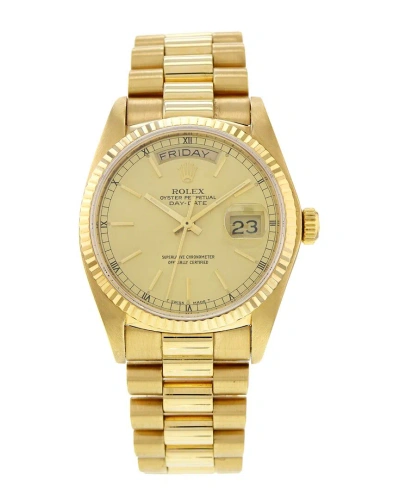 Heritage Rolex Men's Day-date Watch, Circa 1983 (authentic ) In Gold