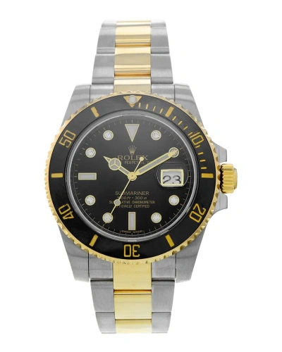 Heritage Rolex Men's Submariner Diamond Watch, Circa 2010 (authentic Pre-  Owned) In Gold