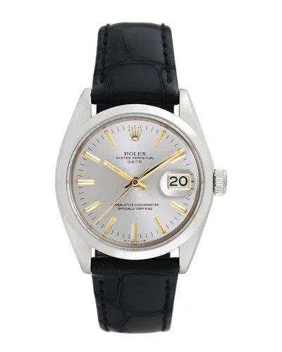 Pre-owned Heritage Rolex Rolex Men's Date Watch, Circa 1960's/1970's (pre-loved) In Black