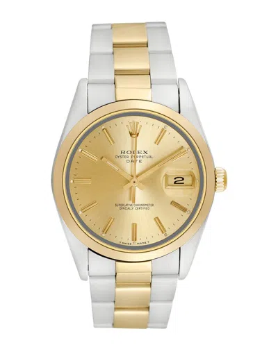 Heritage Rolex Rolex Men's Date Watch, Circa 1990s (authentic ) In Gold