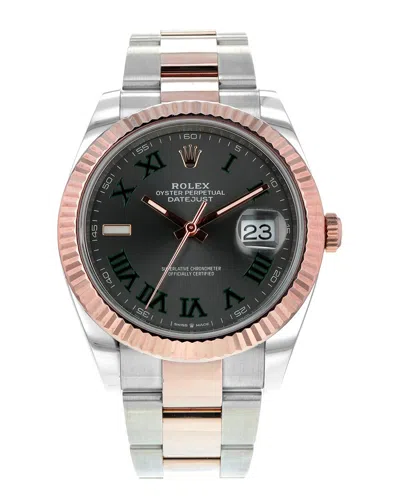 Heritage Rolex Rolex Men's Datejust 41mm Watch (authentic ) In Metallic
