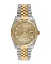 Heritage Rolex Rolex Men's Datejust Diamond Watch, Circa 1990s ()