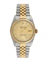 Heritage Rolex Rolex Men's Datejust Diamond Watch, Circa 1980's (pre-loved)