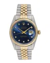 Heritage Rolex Rolex Men's Datejust Diamond Watch, Circa 1980s ()