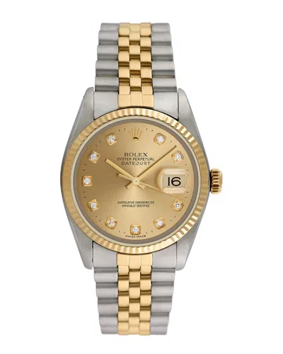 Heritage Rolex Rolex Men's Datejust Diamond Watch, Circa 1990's (pre-loved)