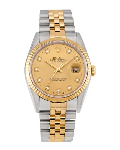 Heritage Rolex Rolex Men's Datejust Diamond Watch, Circa 1990's (pre-loved)