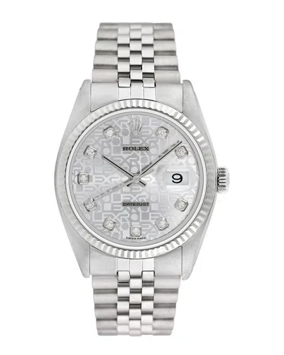 Heritage Rolex Rolex Men's Datejust Diamond Watch, Circa 2000's (pre-loved)