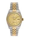 Heritage Rolex Rolex Men's Datejust Watch, Circa 1980's (pre-loved) In Metallic