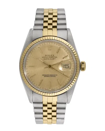Heritage Rolex Rolex Men's Datejust Watch, Circa 1980's (pre-loved) In Gold