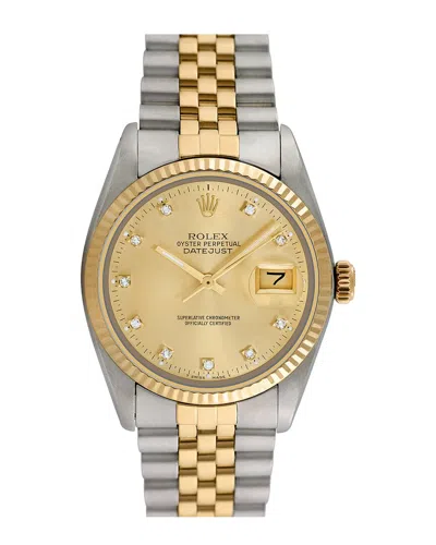 Heritage Rolex Rolex Men's Datejust Watch, Circa 1980's () In Gold