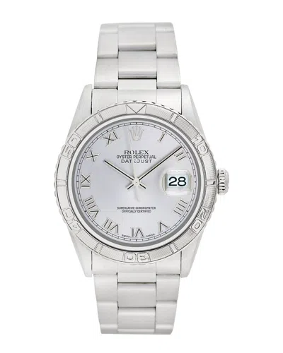Heritage Rolex Rolex Men's Datejust Watch, Circa 2000s (authentic ) In Metallic