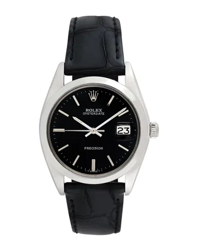 Heritage Rolex Rolex Men's Oysterdate Watch, Circa 1960s/1970s () In Black