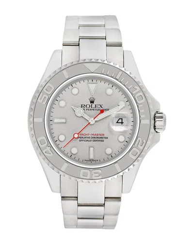 Heritage Rolex Rolex Men's Yacht Master Watch, Circa 2000's (pre-loved) In Gray