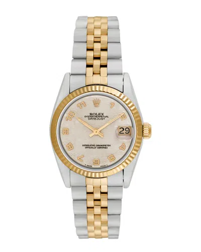 Heritage Rolex Rolex Midsize Datejust Watch, Circa 1980s () In Metallic