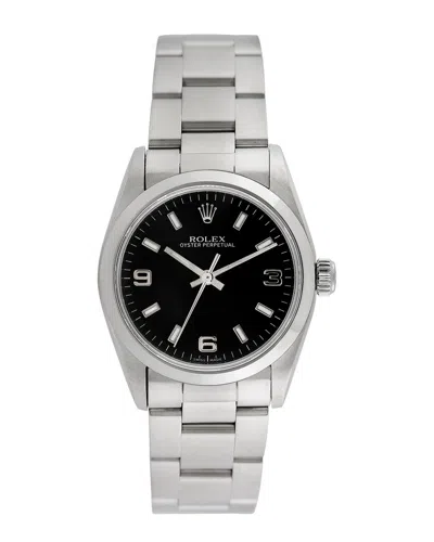 Heritage Rolex Rolex Midsize Oyster Perpetual Watch In Silver