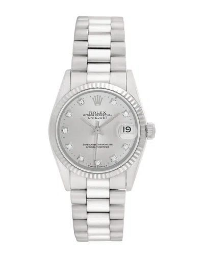 Heritage Rolex Rolex Midsize President Diamond Watch, Circa 1990's (pre-loved)