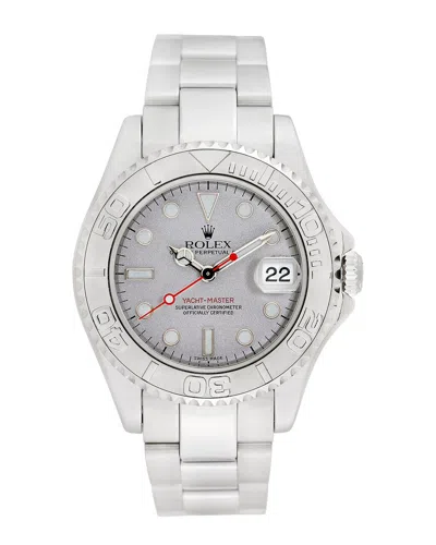 Heritage Rolex Rolex Midsize Yacht-master Watch In Silver