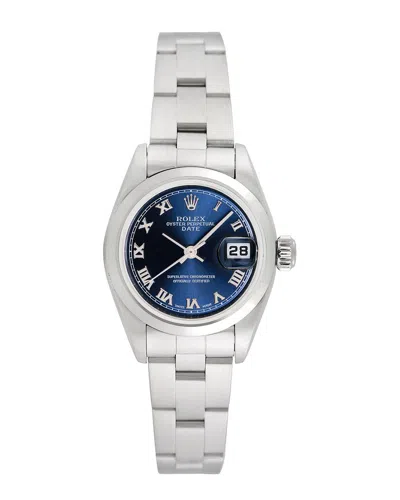 Heritage Rolex Rolex Women's Date Watch, Circa 2000s (authentic ) In Metallic