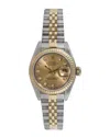 Heritage Rolex Rolex Women's Datejust Diamond Watch, Circa 1990s () In Gold
