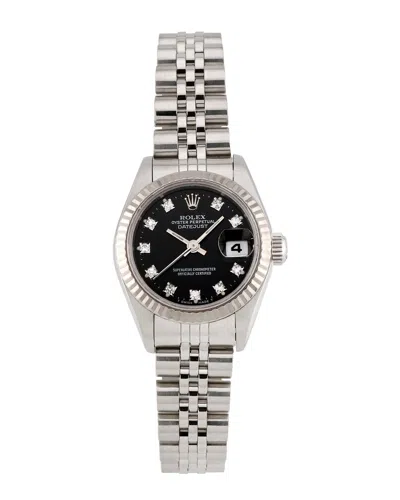 Heritage Rolex Rolex Women's Datejust Diamond Watch, Circa 1990's (pre-loved) In Gray