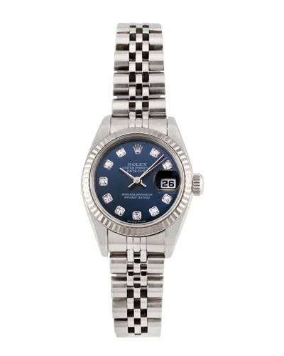 Heritage Rolex Rolex Women's Datejust Diamond Watch, Circa 1990's (pre-loved) In Gray