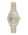 Heritage Rolex Rolex Women's Datejust Diamond Watch, Circa 1990s ()