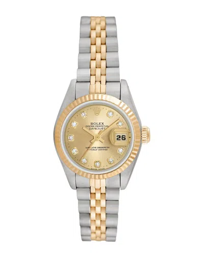 Heritage Rolex Rolex Women's Datejust Diamond Watch, Circa 2000's (pre-loved)