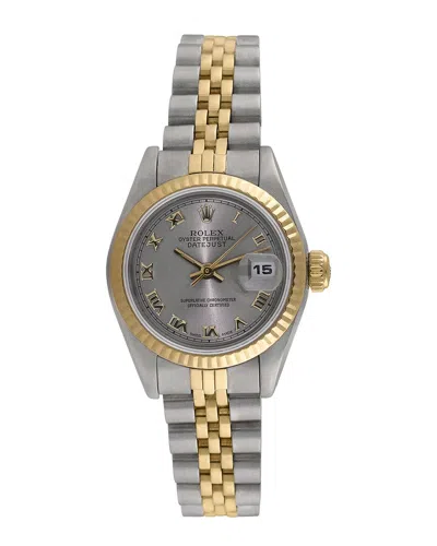 Heritage Rolex Rolex Women's Datejust Watch In Gold