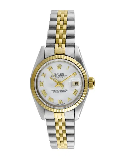 Heritage Rolex Rolex Women's Datejust Watch In Metallic