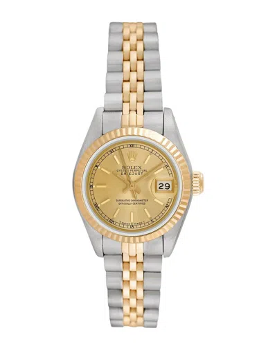 Heritage Rolex Rolex Women's Datejust Watch, Circa 1990s (authentic ) In Gold