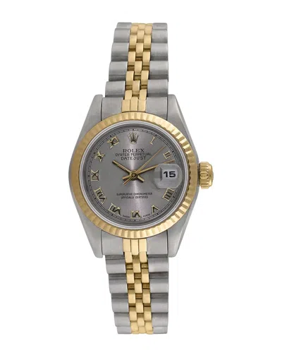 Heritage Rolex Rolex Women's Datejust Watch, Circa 1990s (authentic ) In Metallic