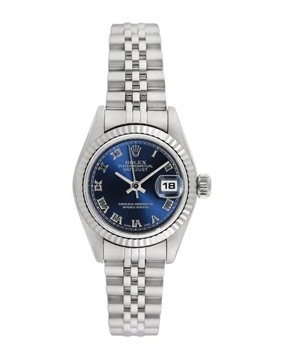 Heritage Rolex Rolex Women's Datejust Watch, Circa 1990s (authentic ) In Metallic