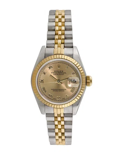 Heritage Rolex Rolex Women's Datejust Watch, Circa 1990s (authentic ) In Gold