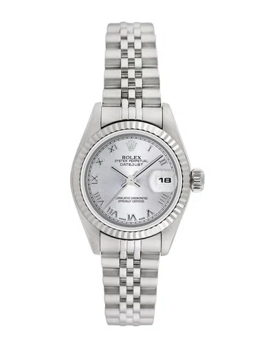 Heritage Rolex Rolex Women's Datejust Watch, Circa 2000s (authentic ) In Metallic