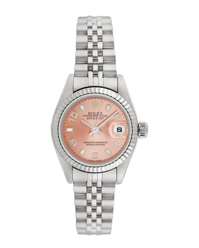Heritage Rolex Rolex Women's Datejust Watch, Circa 2000s (authentic ) In Metallic