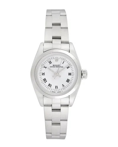 Heritage Rolex Rolex Women's Oyster Perpetual Watch In Metallic