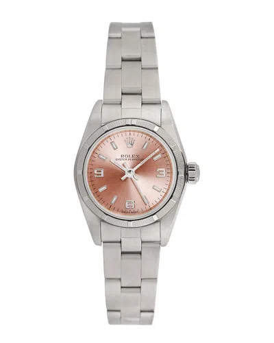 Heritage Rolex Rolex Women's Oyster Perpetual Watch In Metallic