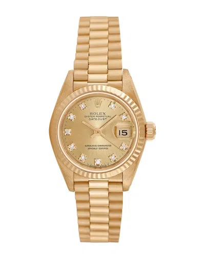Heritage Rolex Rolex Women's President Diamond Watch, Circa 1980's (pre-loved)