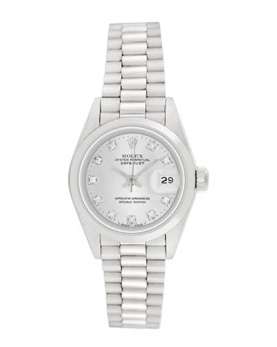 Heritage Rolex Rolex Women's President Diamond Watch, Circa 1980's (pre-loved)
