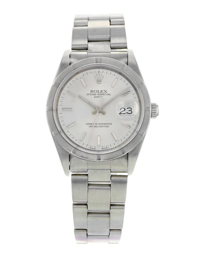 Heritage Rolex Men's Oyster Perpetual Watch, Circa 1997 (authentic ) In Metallic