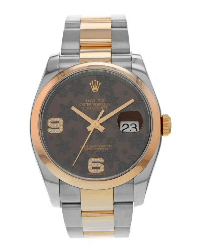 Heritage Rolex Women's Datejust Diamond Watch, Circa 2014 (authentic ) In Gold