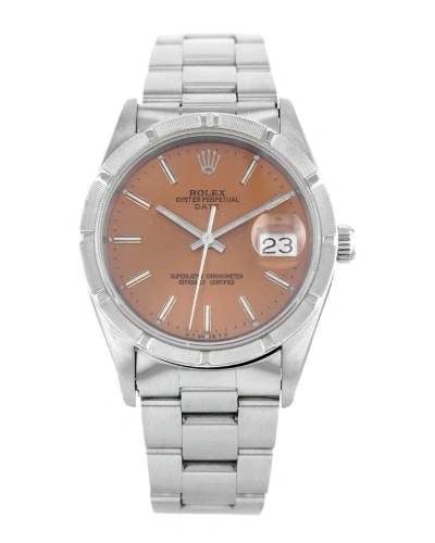 Heritage Rolex Women's Oyster Perpetual Watch, Circa 1991 (authentic ) In Brown