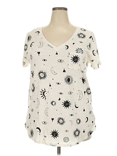 Pre-owned Heritage Short Sleeve Blouse In Ivory
