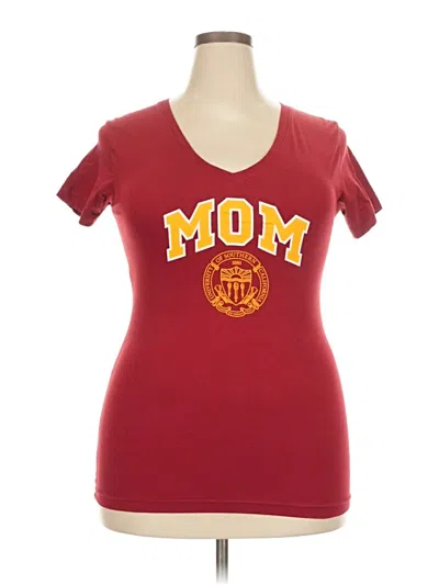 Pre-owned Heritage Short Sleeve T-shirt In Burgundy