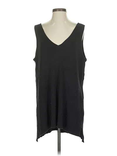 Pre-owned Heritage Sleeveless Top Black V Neck Tops