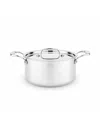 Heritage Steel Titanium Series Fully Cladded 4-quart Sauce Pot With Lid In Stainless Steel