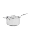 Heritage Steel Titanium Series Fully Cladded 4-quart Saucepan With Lid In Stainless Steel